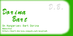 dorina bart business card